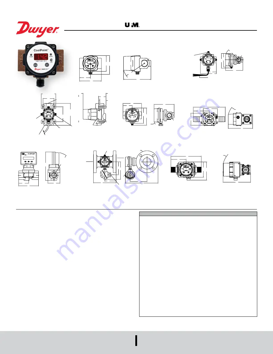 Dwyer Instruments UiM Coolpoint CP Series Скачать руководство пользователя страница 1