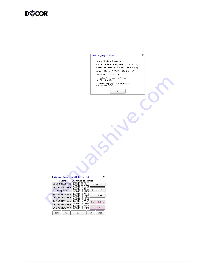 Dycor SmartVue Process Control Monitor Operator'S Manual Download Page 109