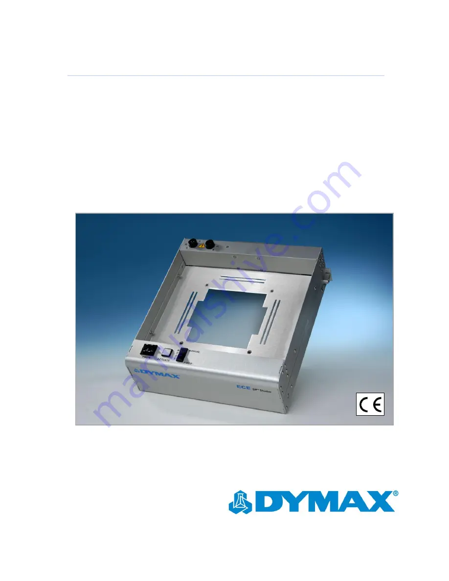 dymax ECE ZIP Shutter Скачать руководство пользователя страница 1