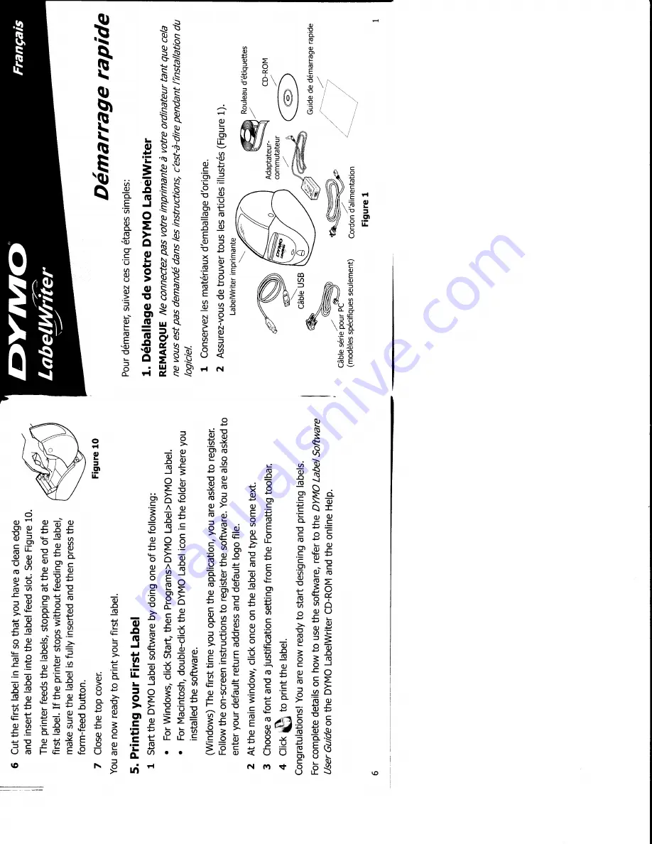 Dymo LabelPOINT 300 Quick Start Manual Download Page 5