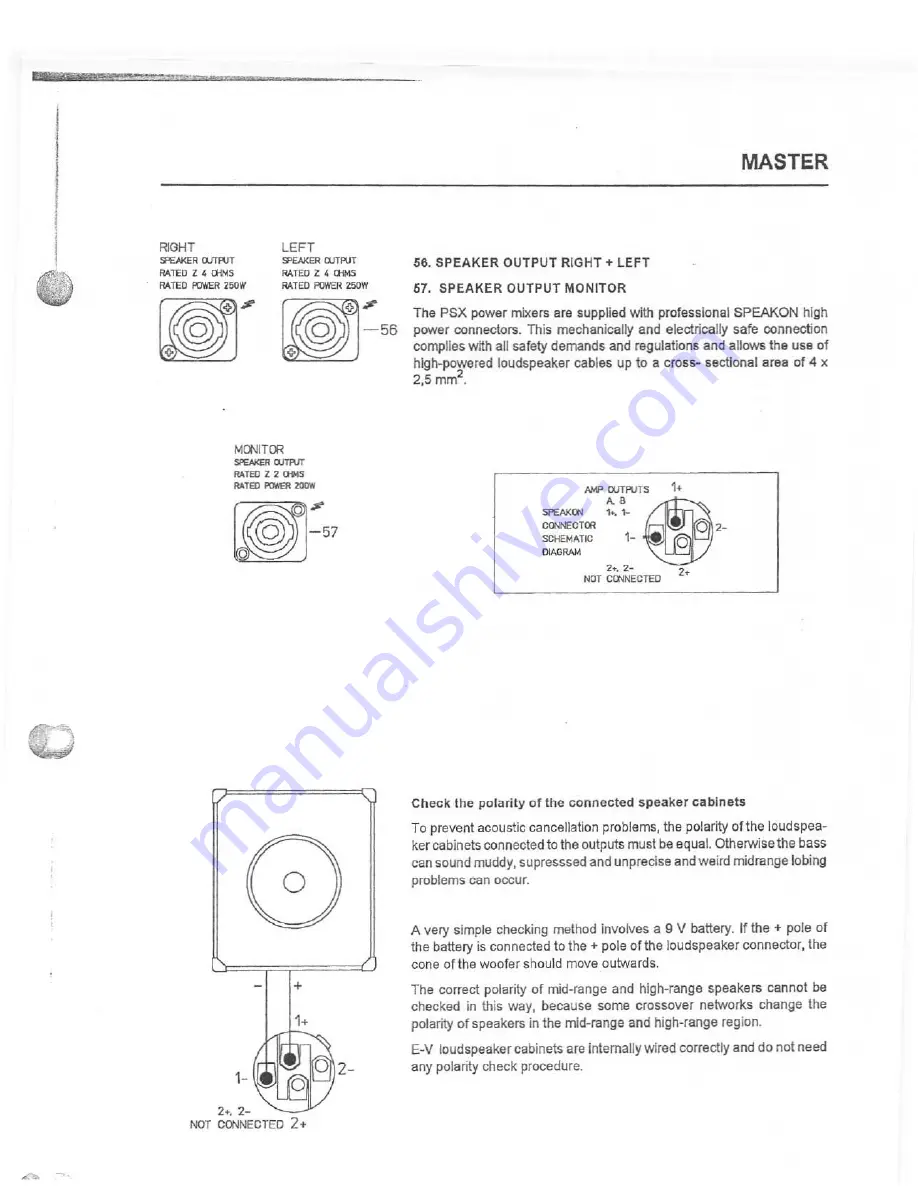 Dynacord 12/16 Channel Power Mixer PSX 1250 User Manual Download Page 15