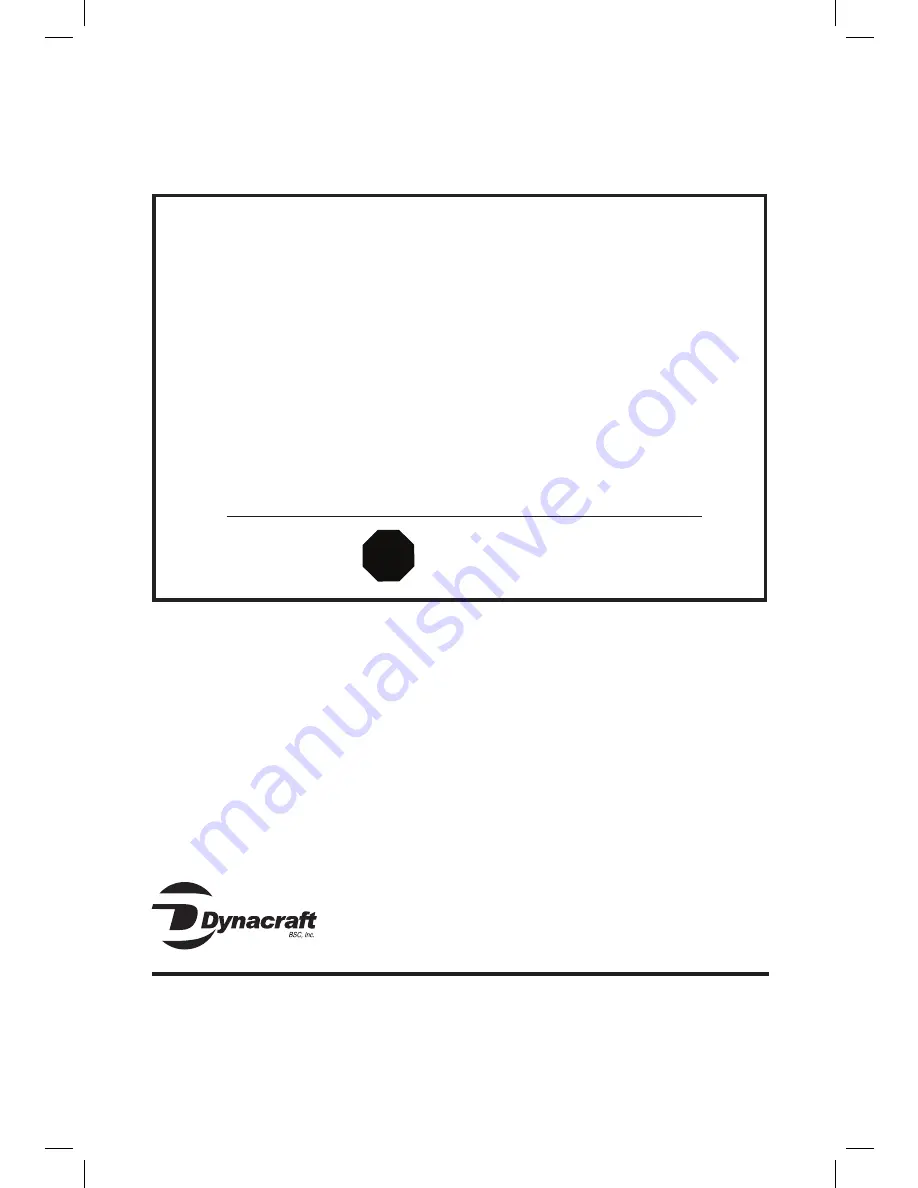 Dynacraft BALANCE CYCLE Owner'S Manual Download Page 13