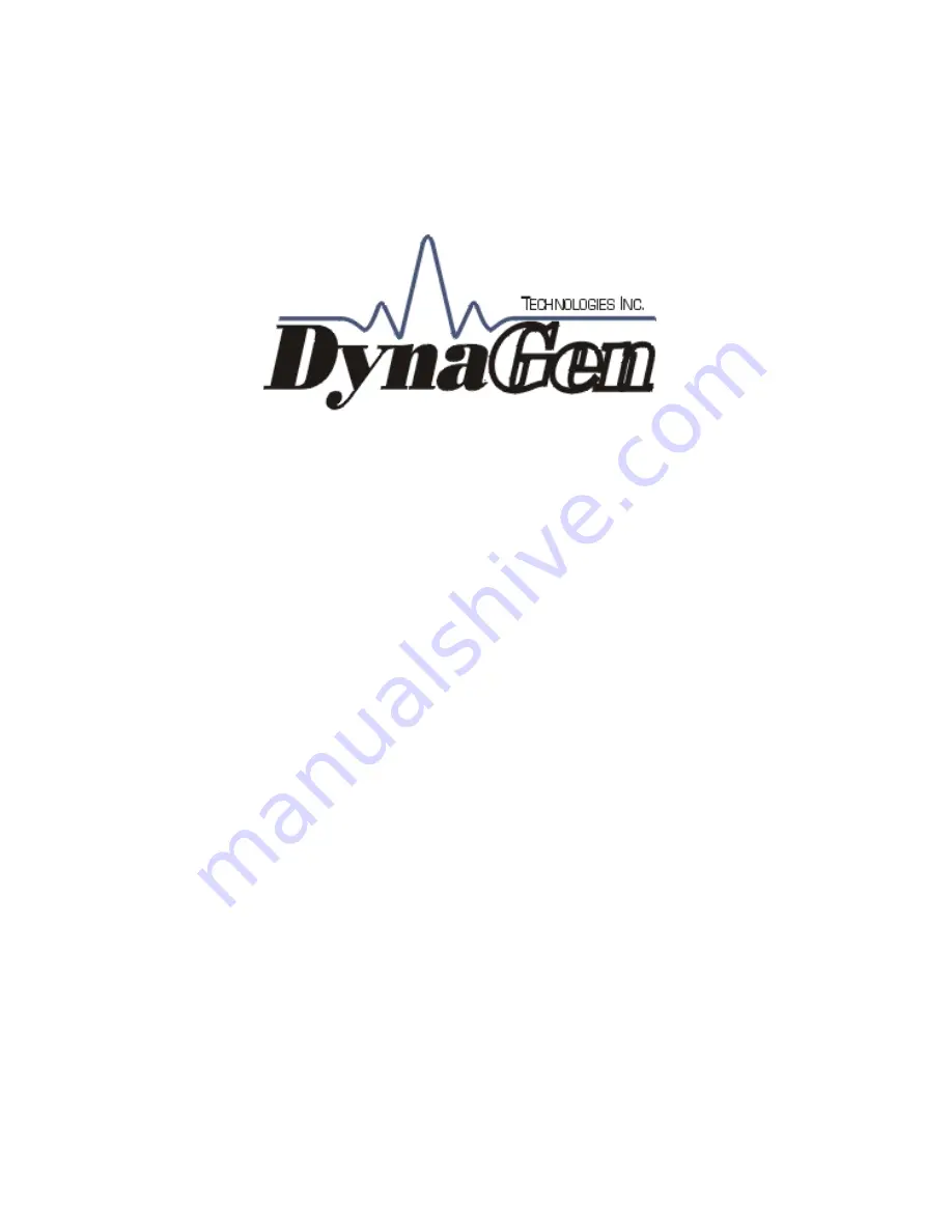 DynaGen AST3225 Installation And User Manual Download Page 1