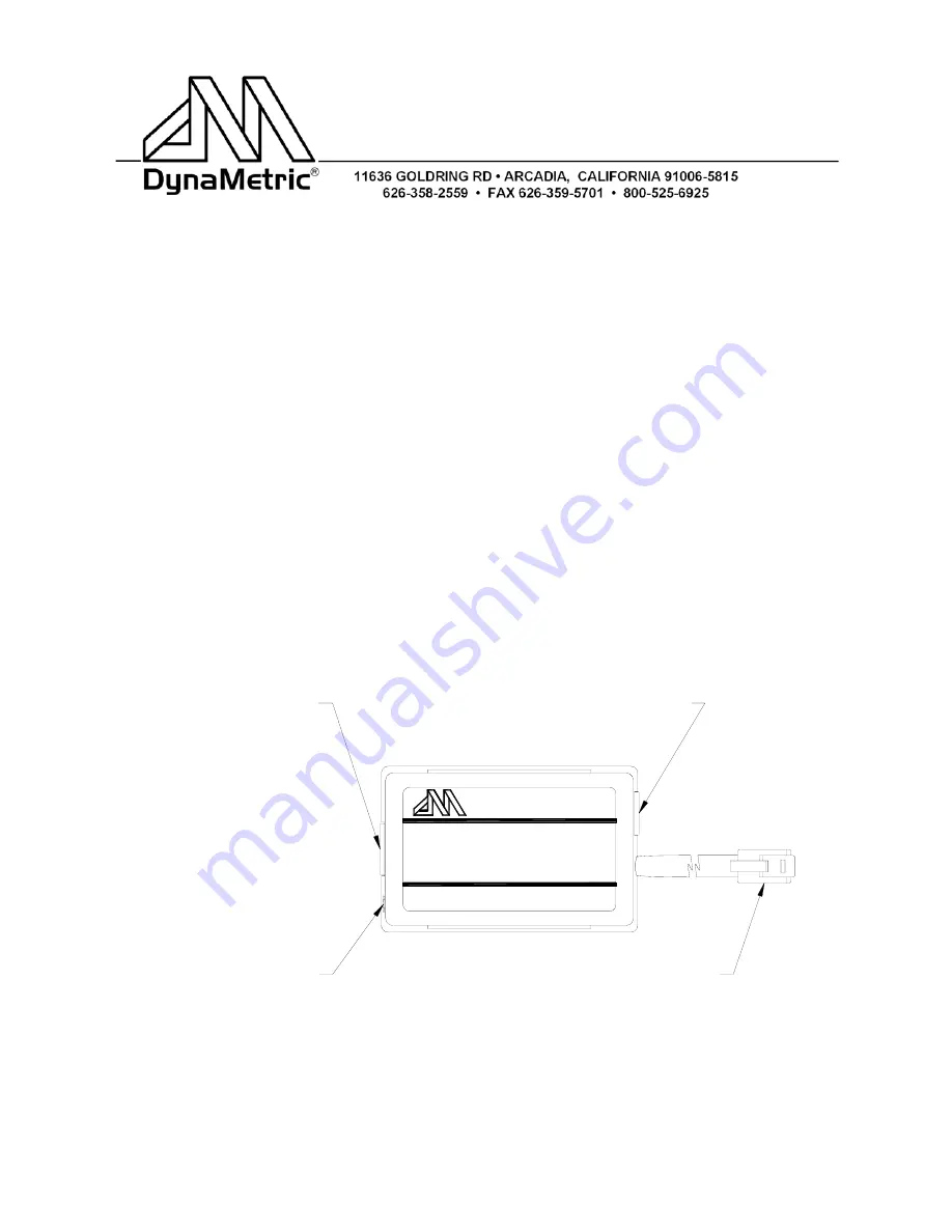 DynaMetric TLP-104SY Instructions Download Page 1