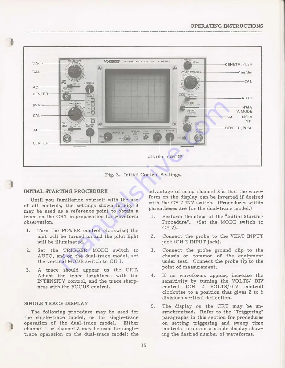 Dynascan Corporation B+K Precision 1466A Скачать руководство пользователя страница 19