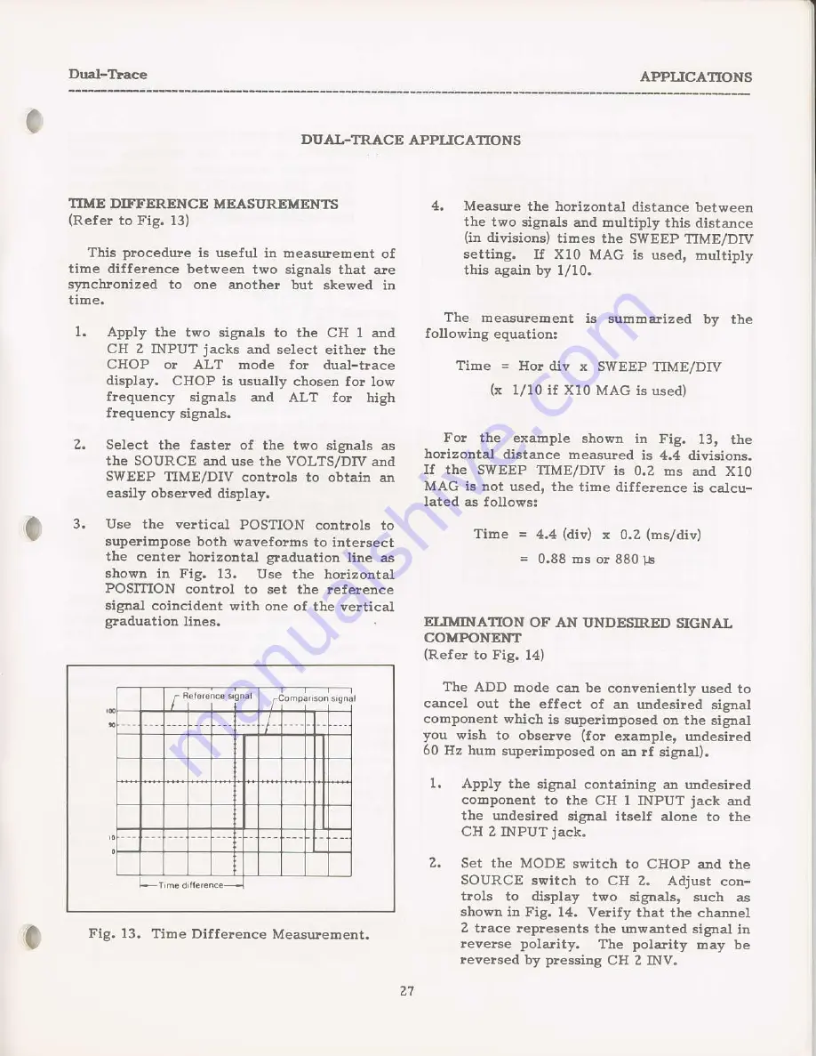 Dynascan Corporation B+K Precision 1466A Instruction Manual Download Page 31