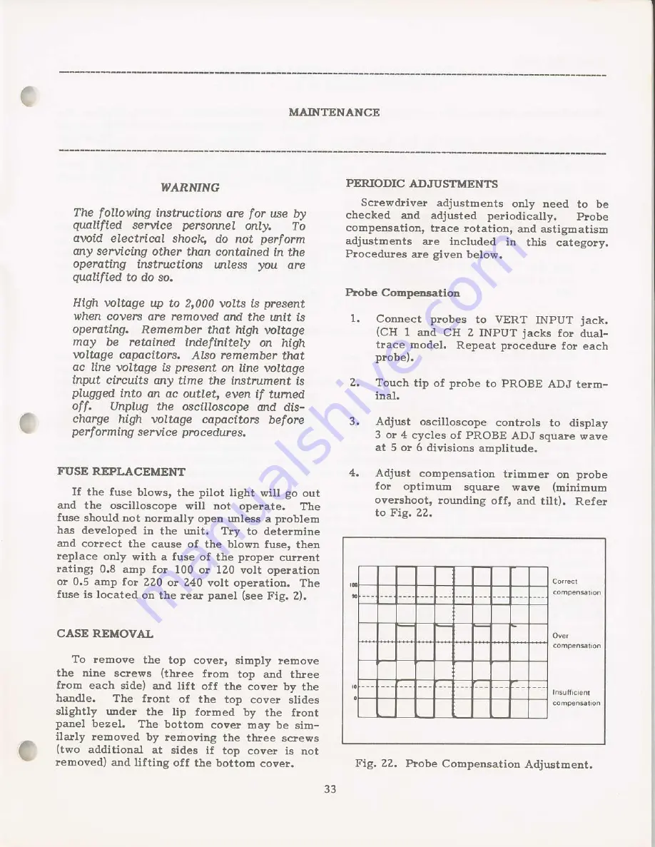 Dynascan Corporation B+K Precision 1466A Instruction Manual Download Page 37