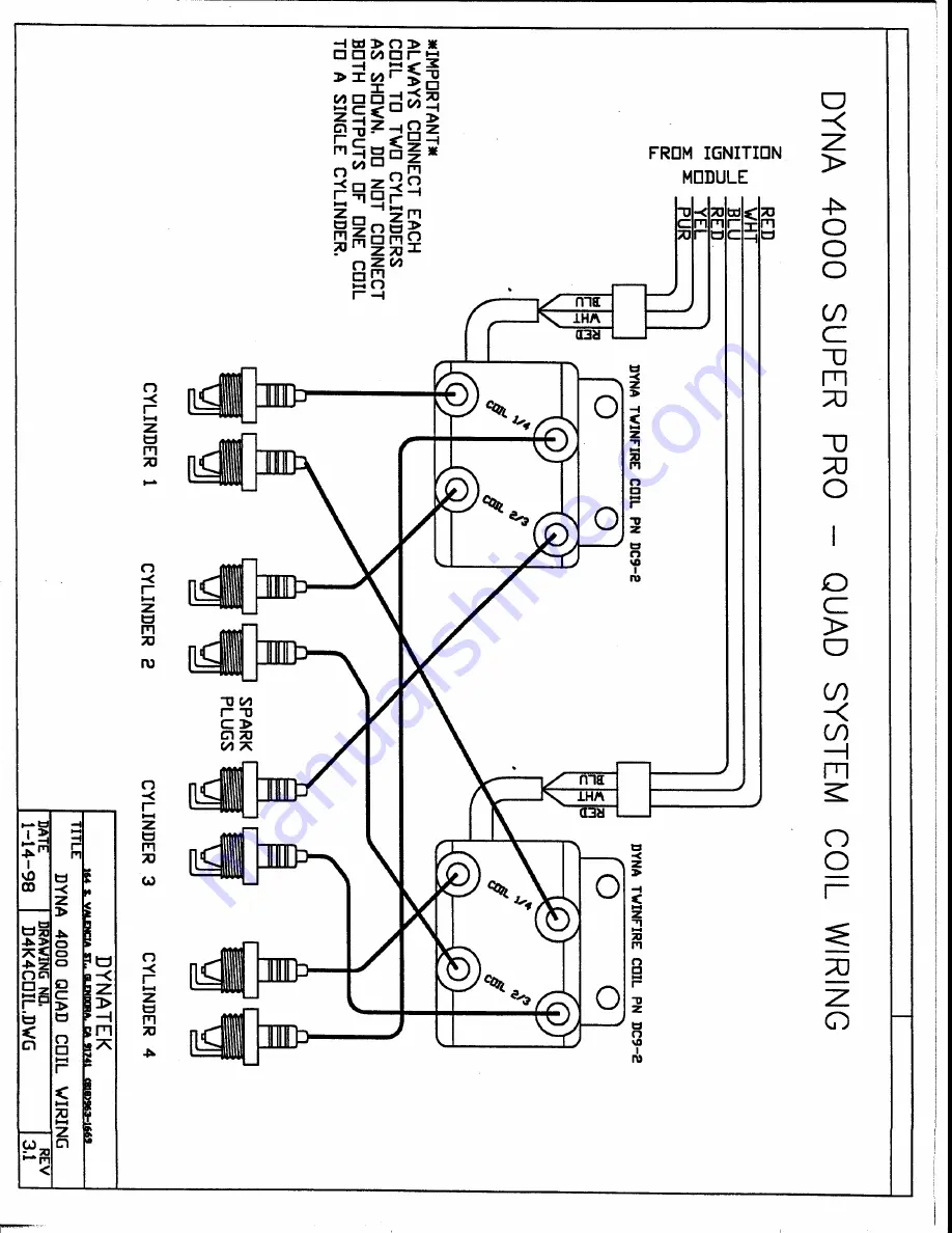 DYNATEK DYNA 4000 SUPER PRO DP4000-2S User Instructions Download Page 4