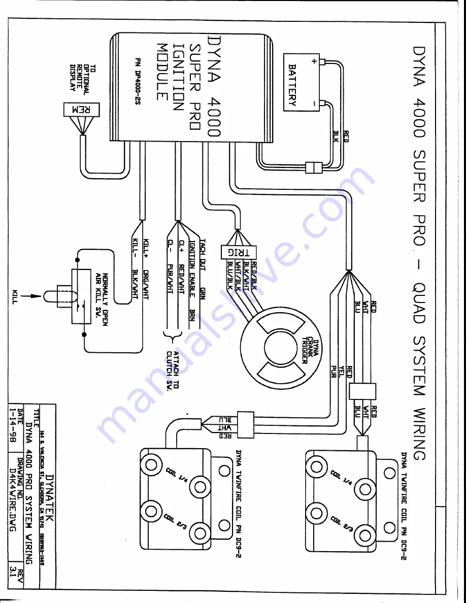 DYNATEK DYNA 4000 SUPER PRO DP4000-2S User Instructions Download Page 5