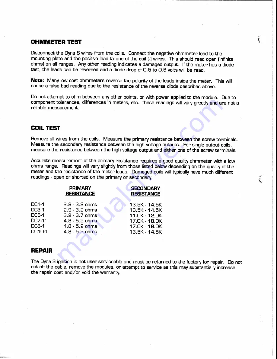 DYNATEK DYNAS TSG Manual Download Page 2