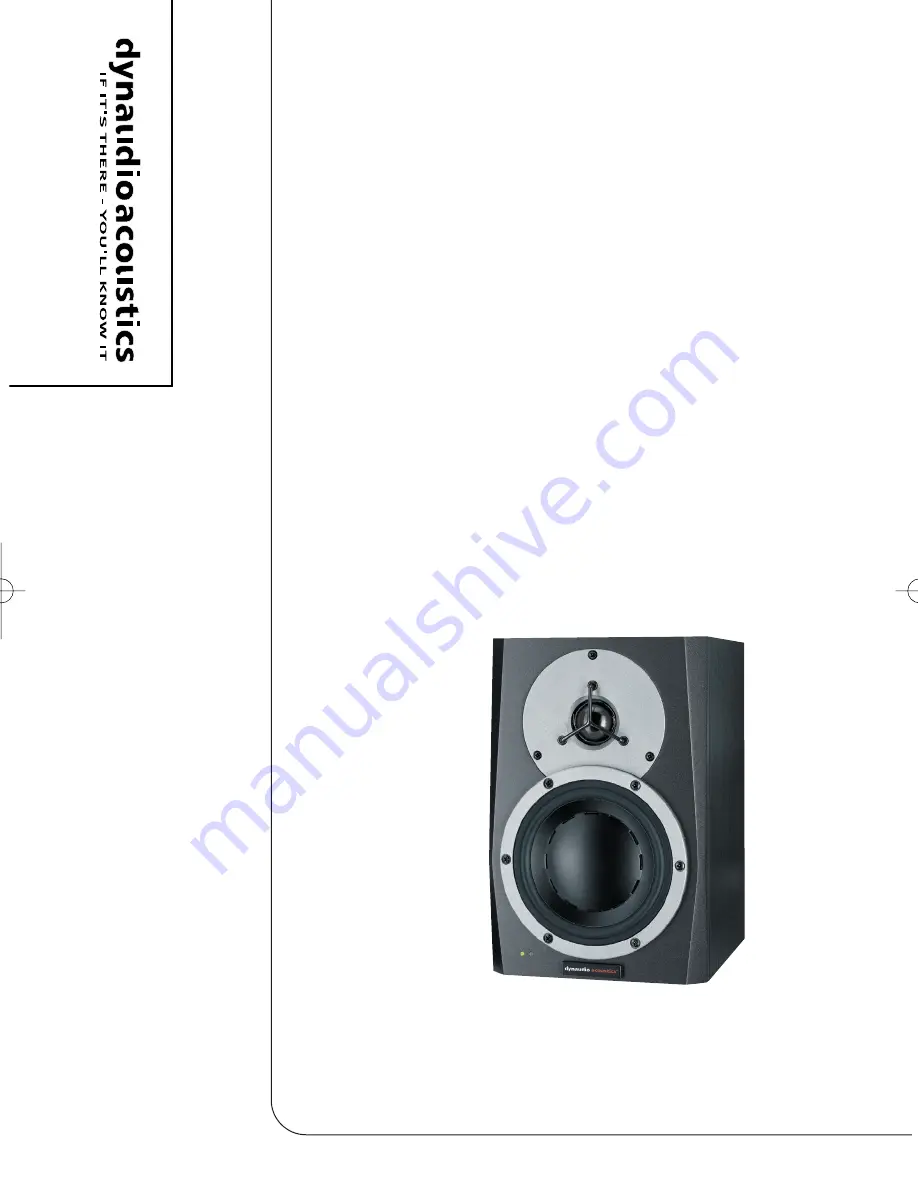 Dynaudio Acoustics BM 5A Скачать руководство пользователя страница 1