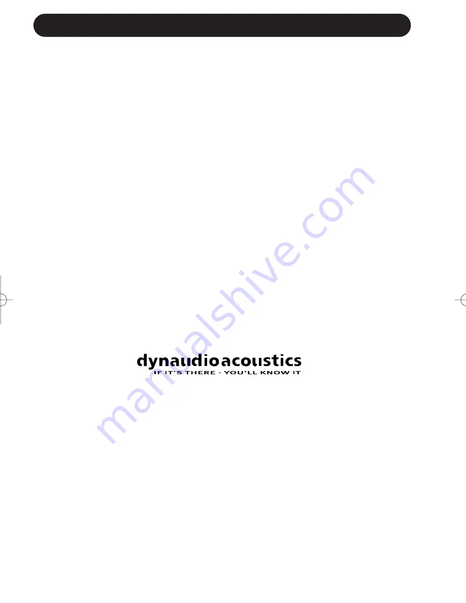 Dynaudio Acoustics BM 5A User Manual Download Page 6