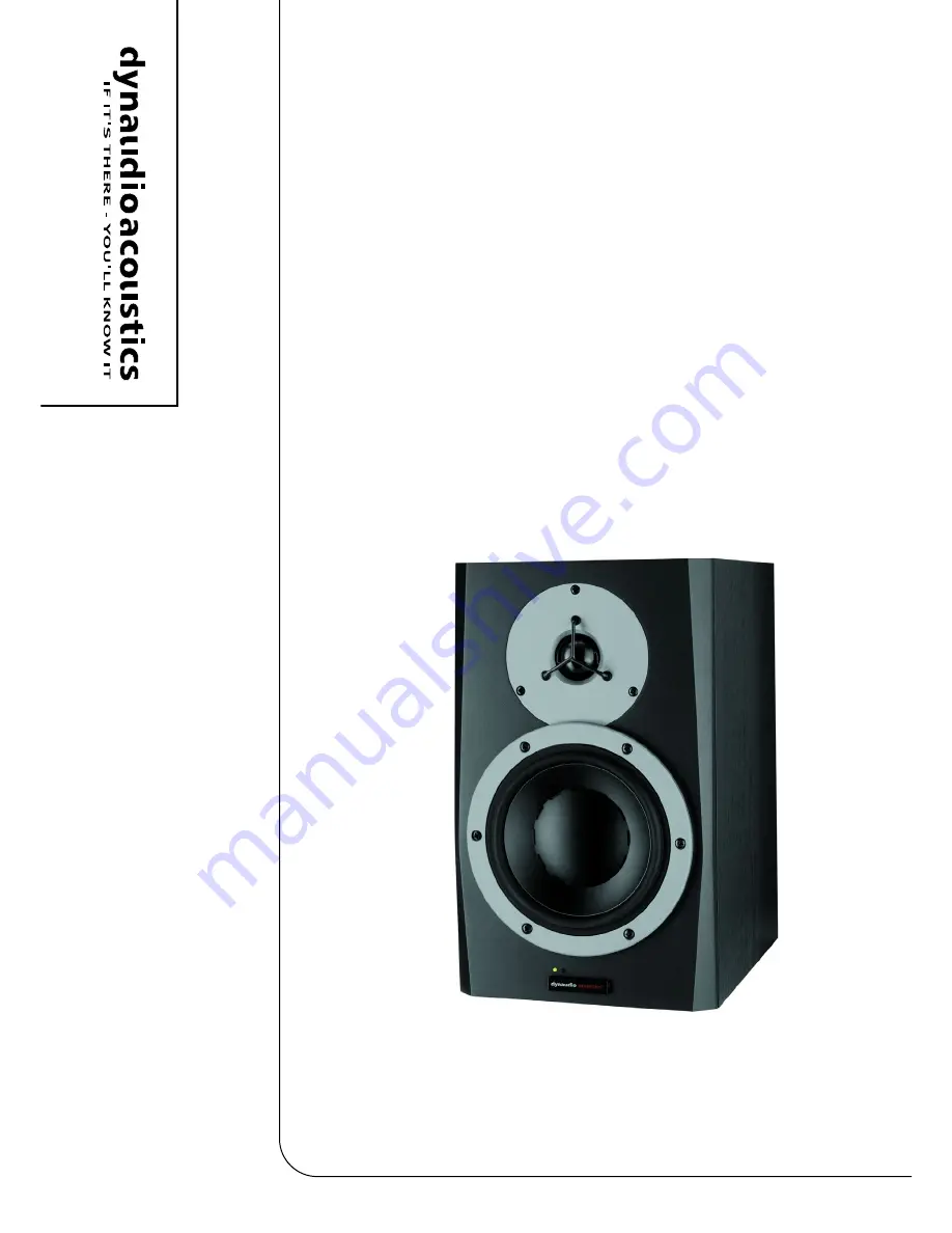 Dynaudio BM 6A mkII Скачать руководство пользователя страница 1