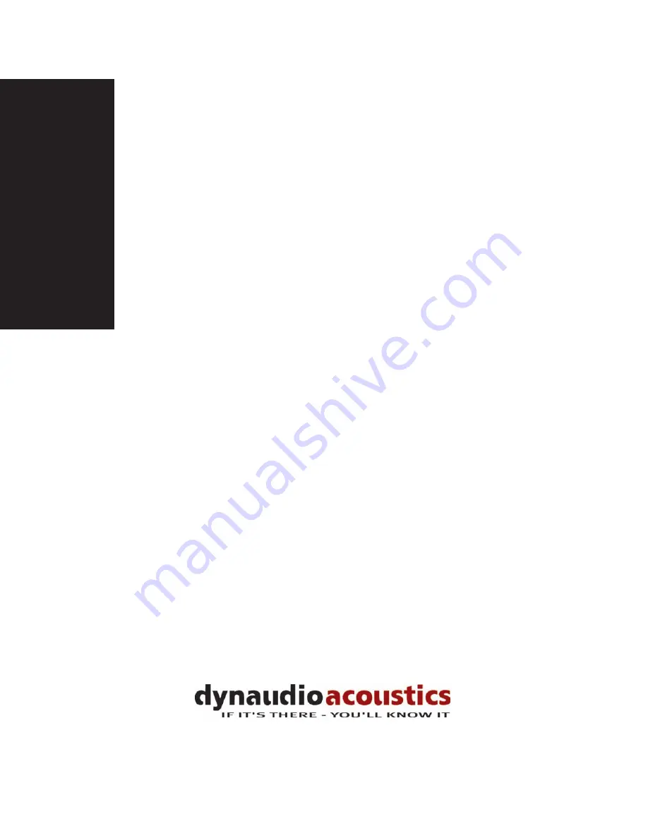 Dynaudio BM9S Owner'S Manual Download Page 30