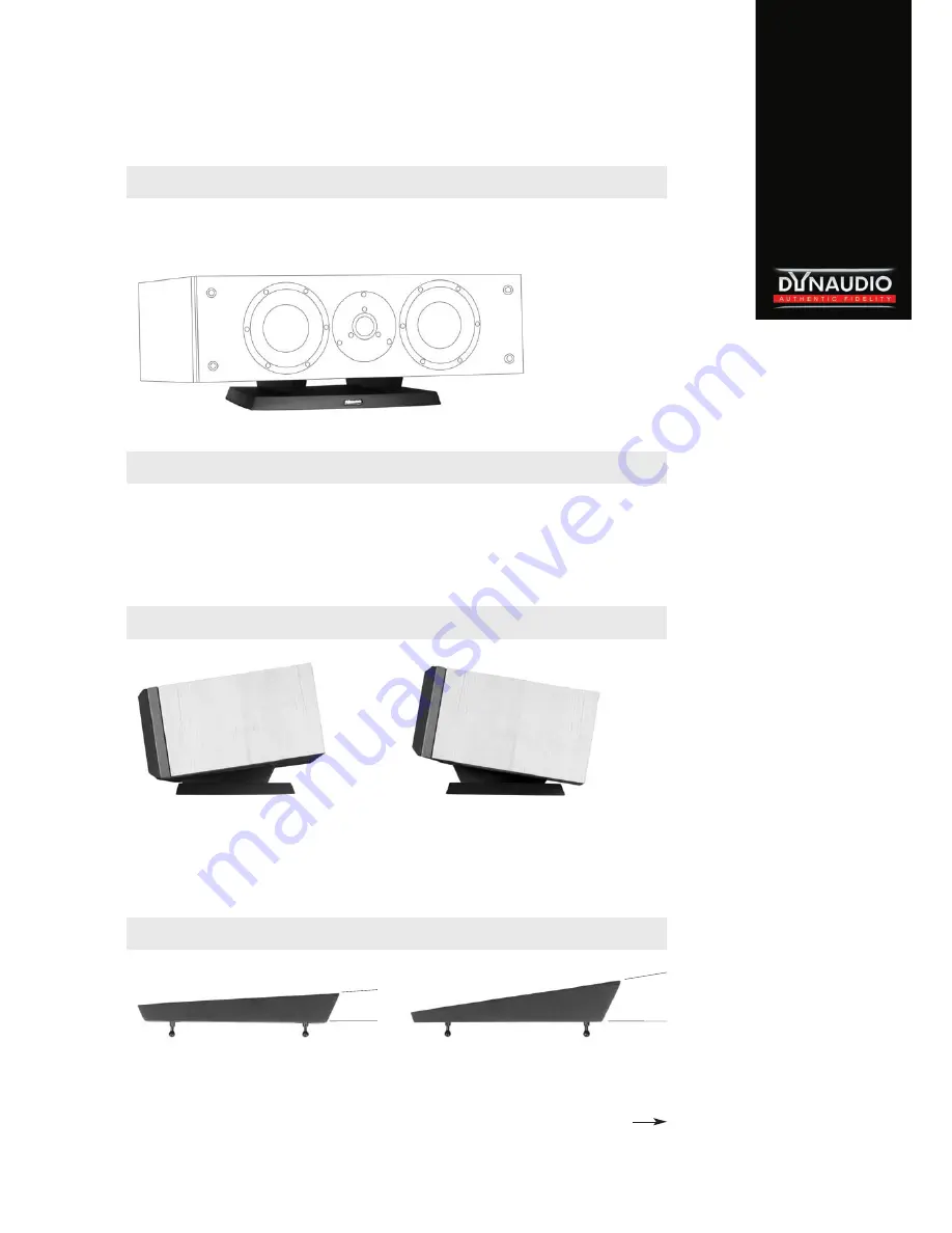 Dynaudio Center Base Assembly Instruction Download Page 1