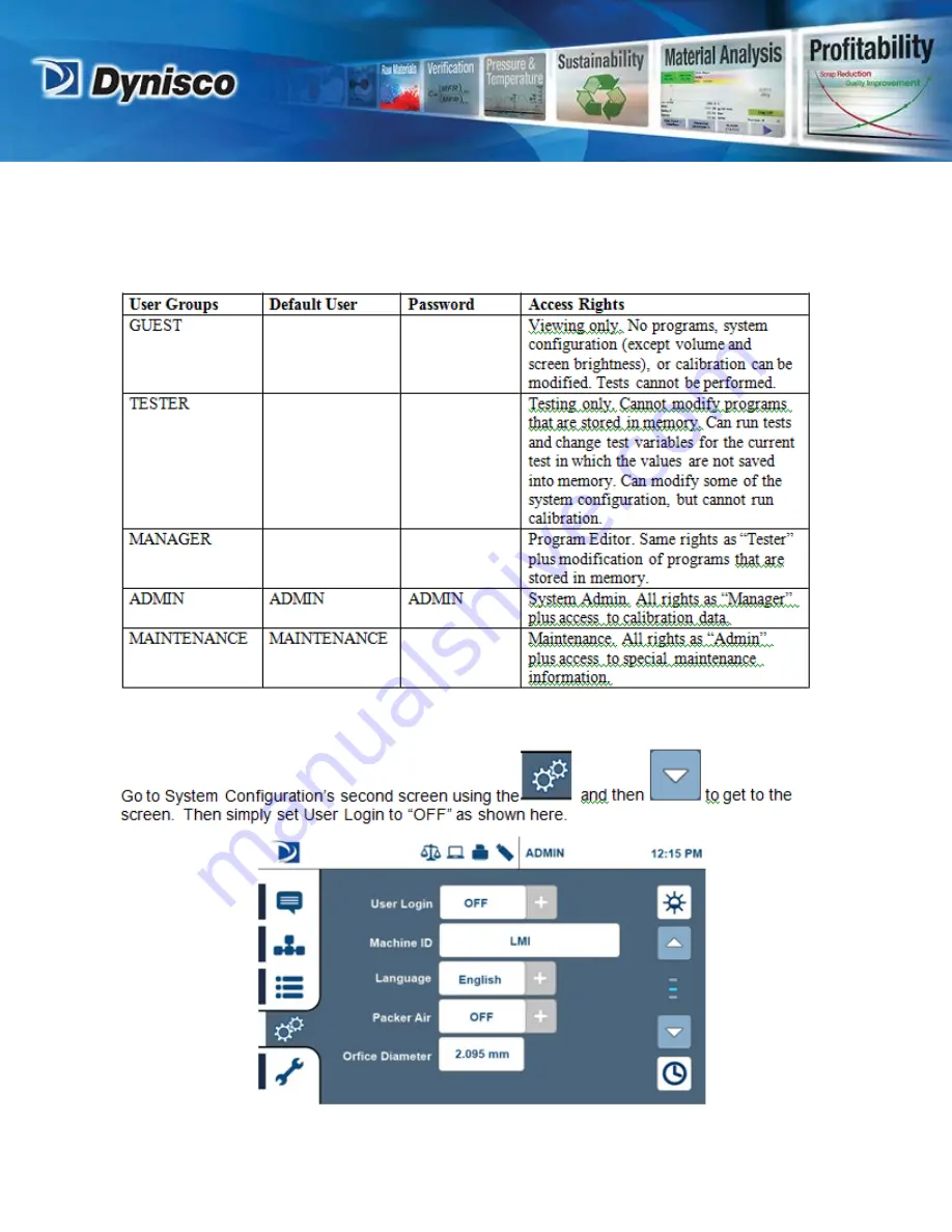 Dynisco LMI5000 Operating Manual Download Page 18