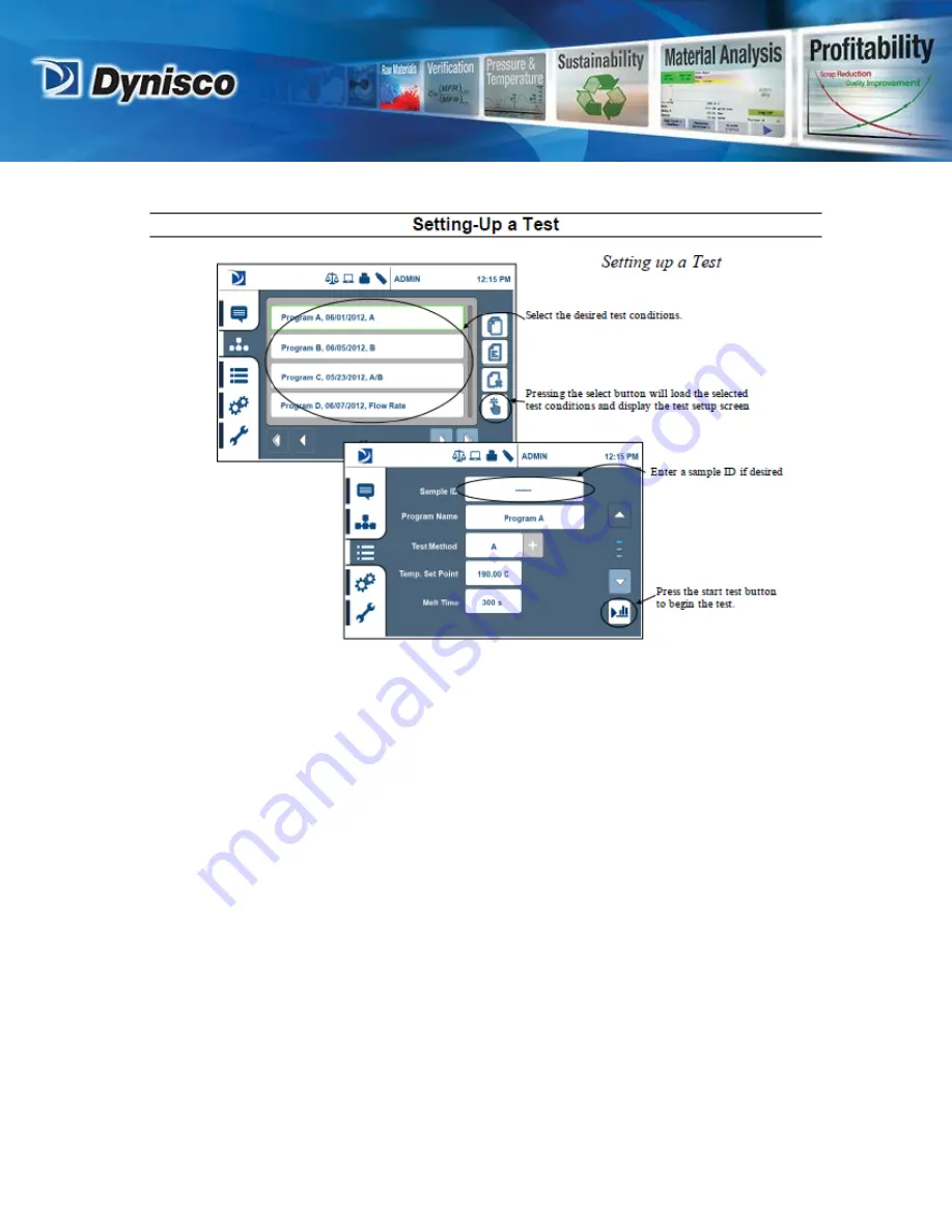 Dynisco LMI5000 Operating Manual Download Page 35