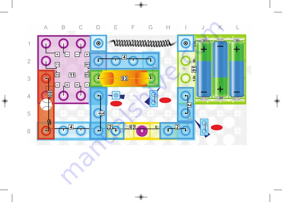 E-BLOX CIRCUIT BUILDER 115 Instruction Manual Download Page 42