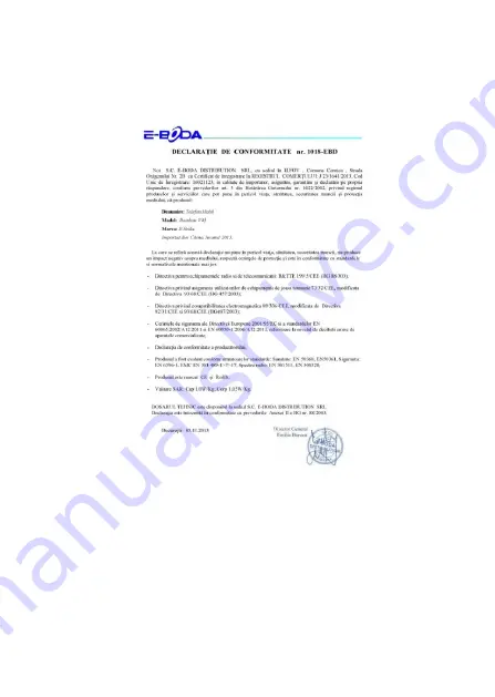 E-Boda Rainbow V45 Manual Download Page 82