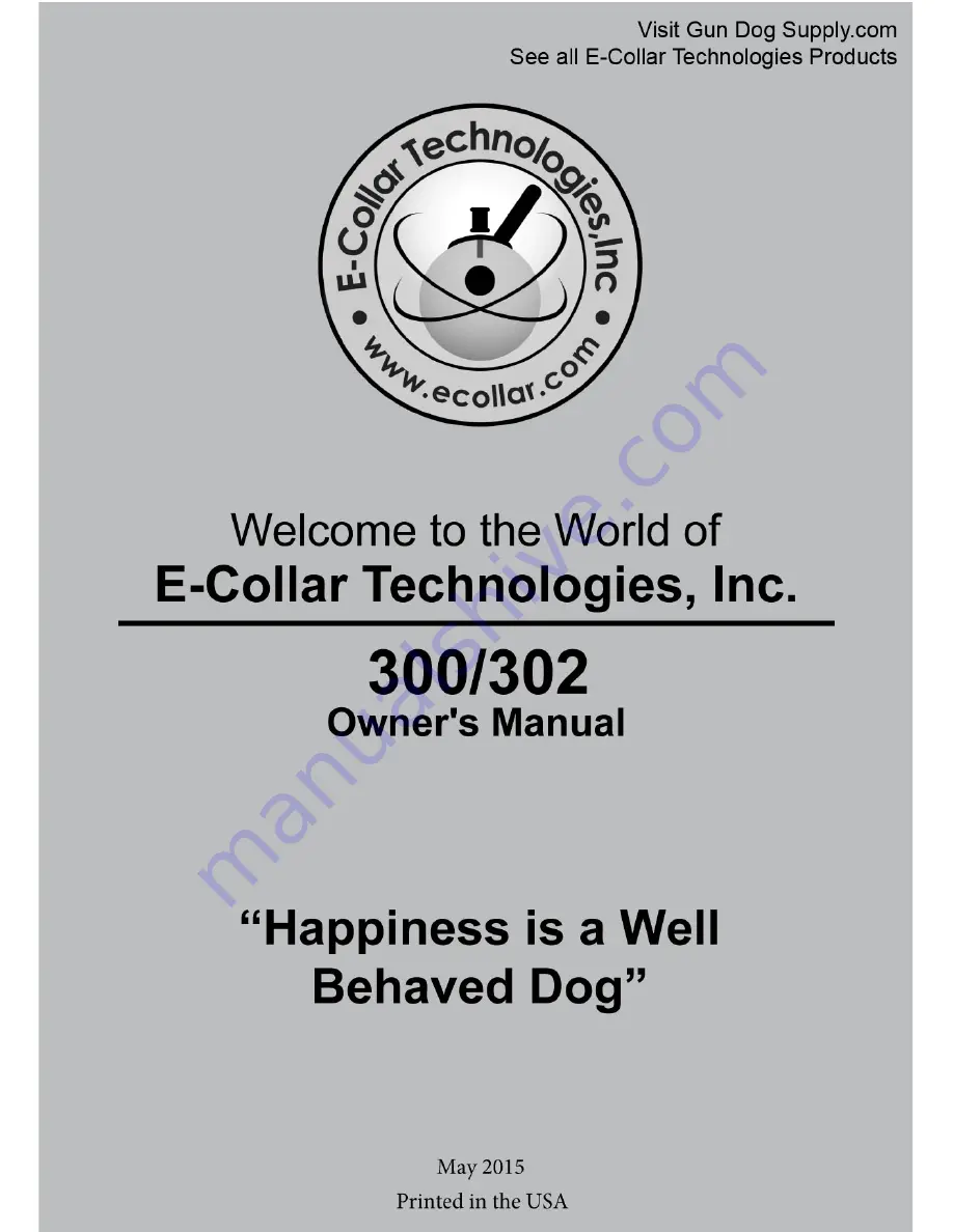 E-Collar 300 Owner'S Manual Download Page 1