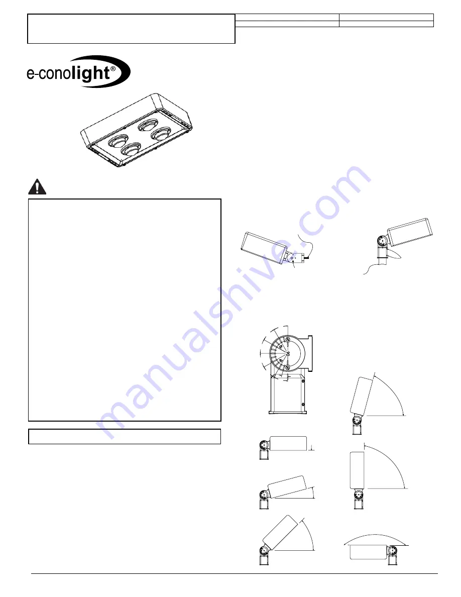 e-conolight E-SBA7 Series Installation Instructions Manual Download Page 4