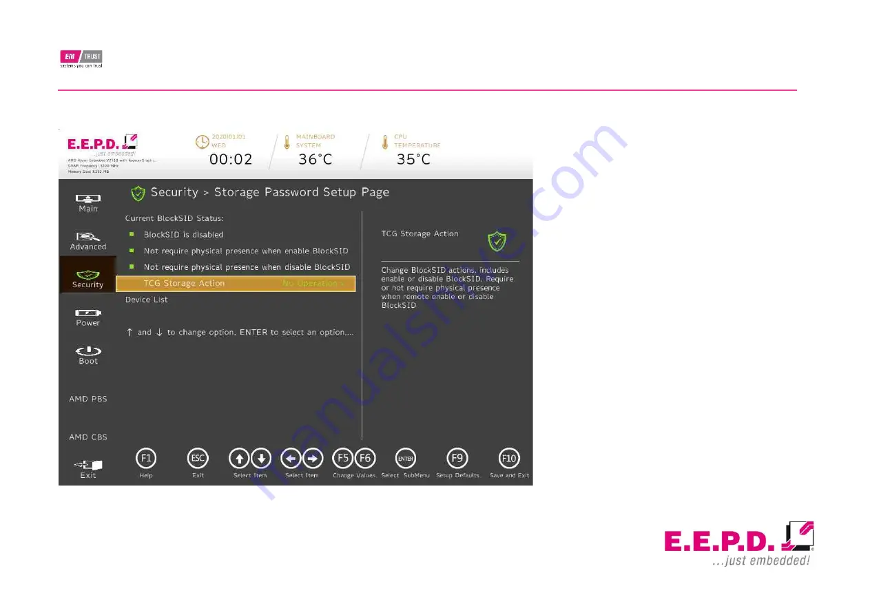 E.E.P.D. EM PRO midi E Device Reference Manual Download Page 58