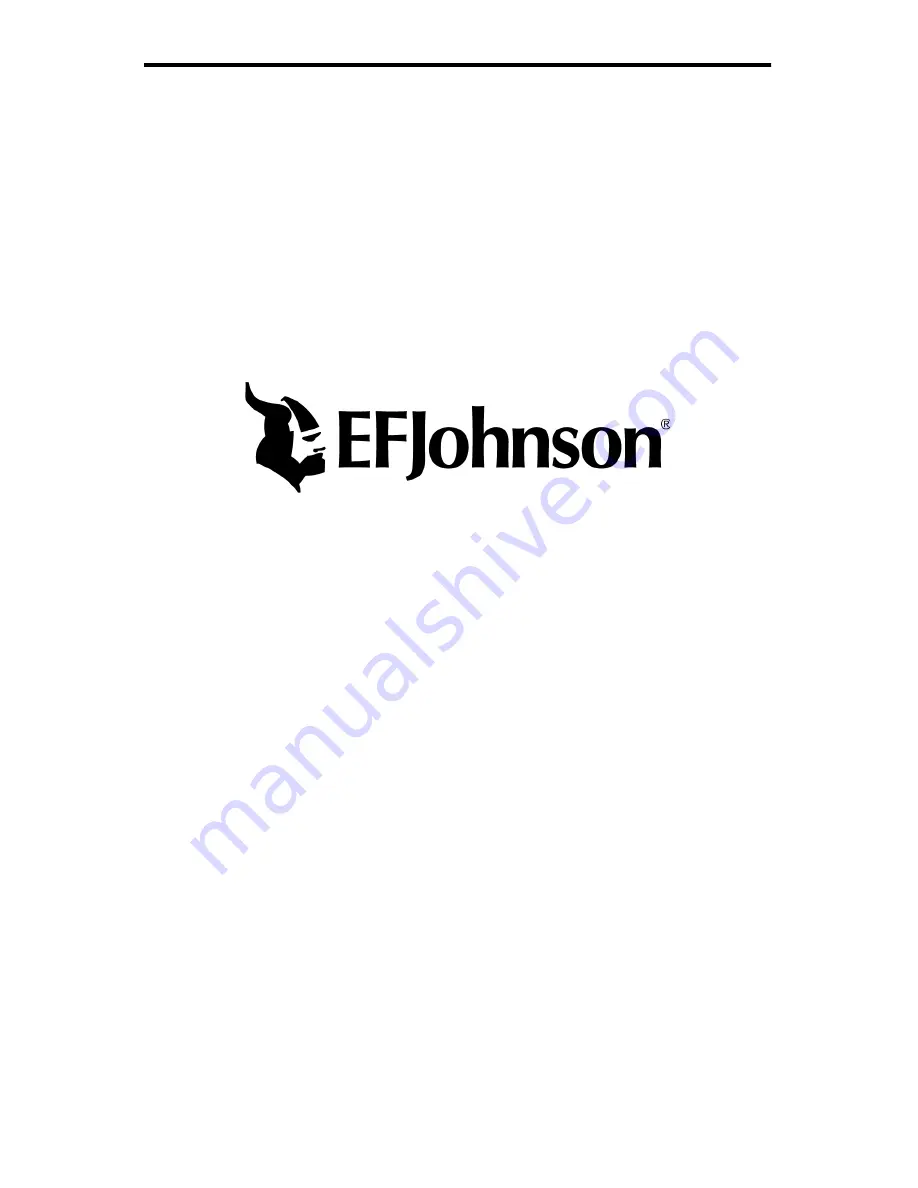 E.F. Johnson Company 9800 SERIES Operating Manual Download Page 3