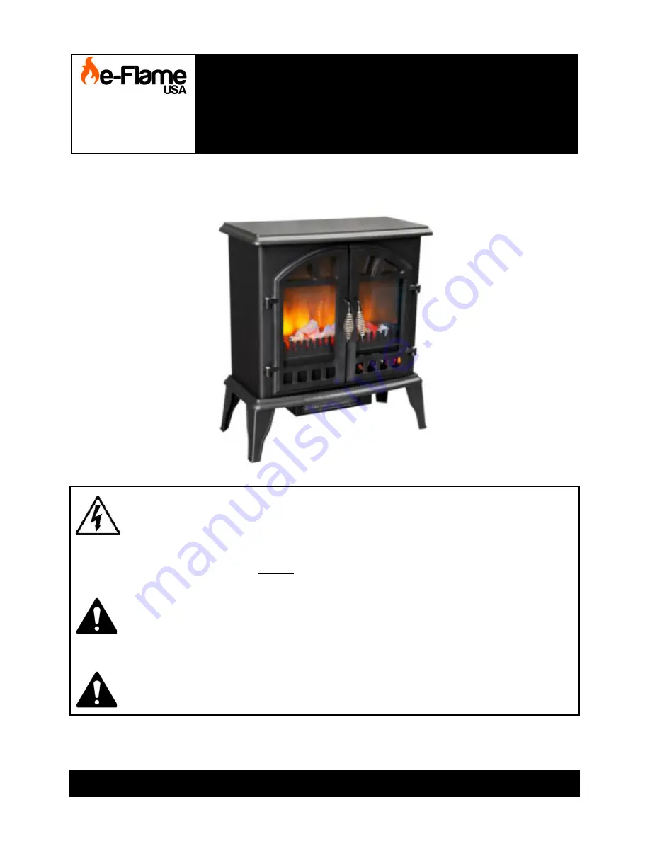 e-Flame USA FS2210C Owner'S Manual Download Page 1