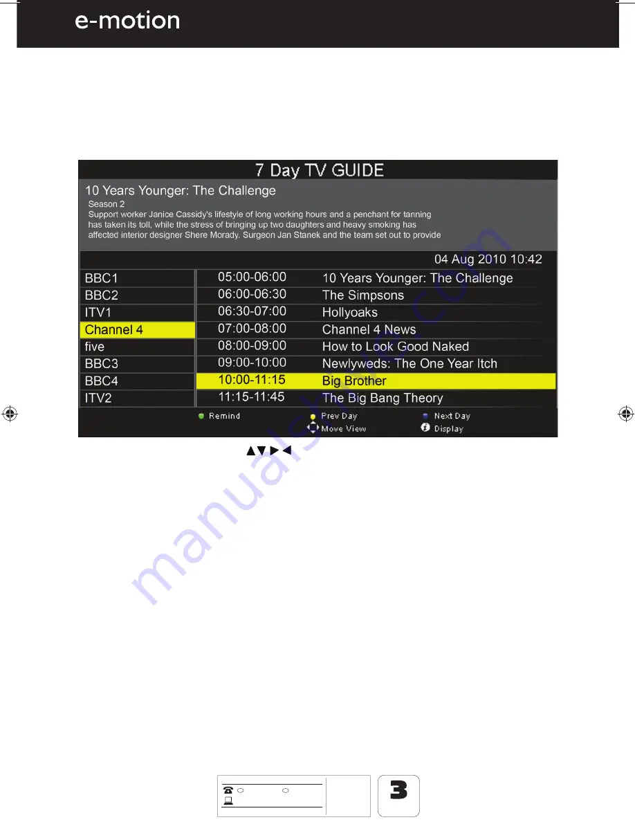 e-motion W216-28G-GB-TCU-UK User Manual Download Page 21