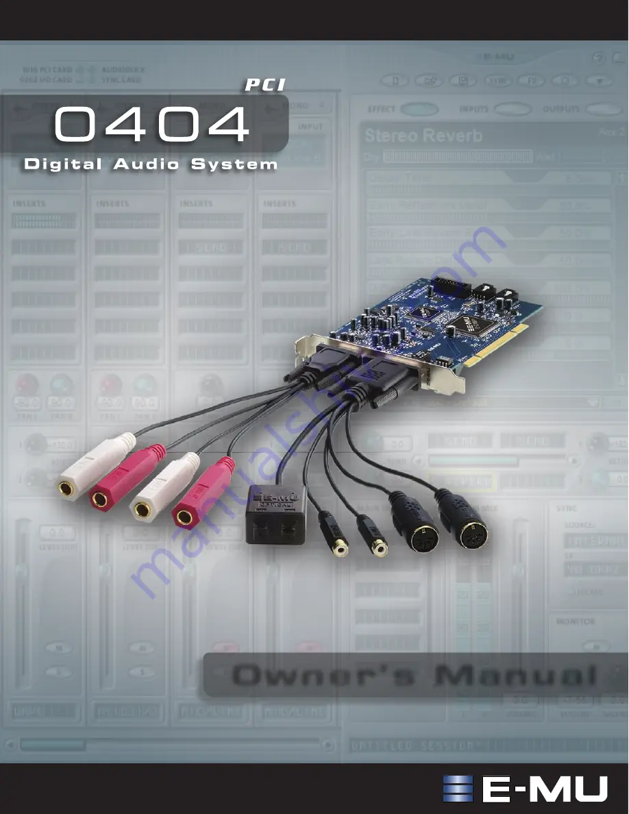 E-Mu 404 Owner'S Manual Download Page 1