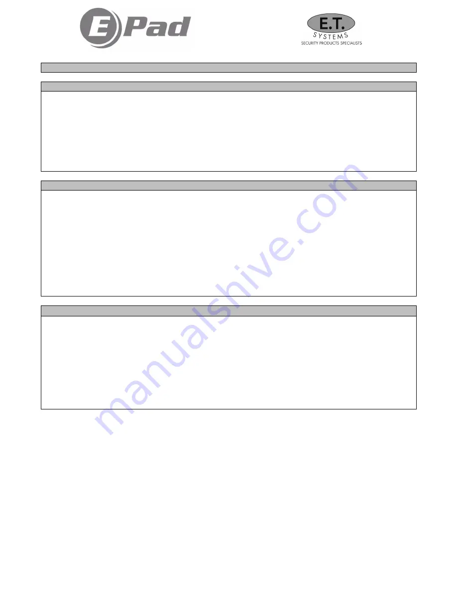 E.T. Systems E PAD Скачать руководство пользователя страница 7