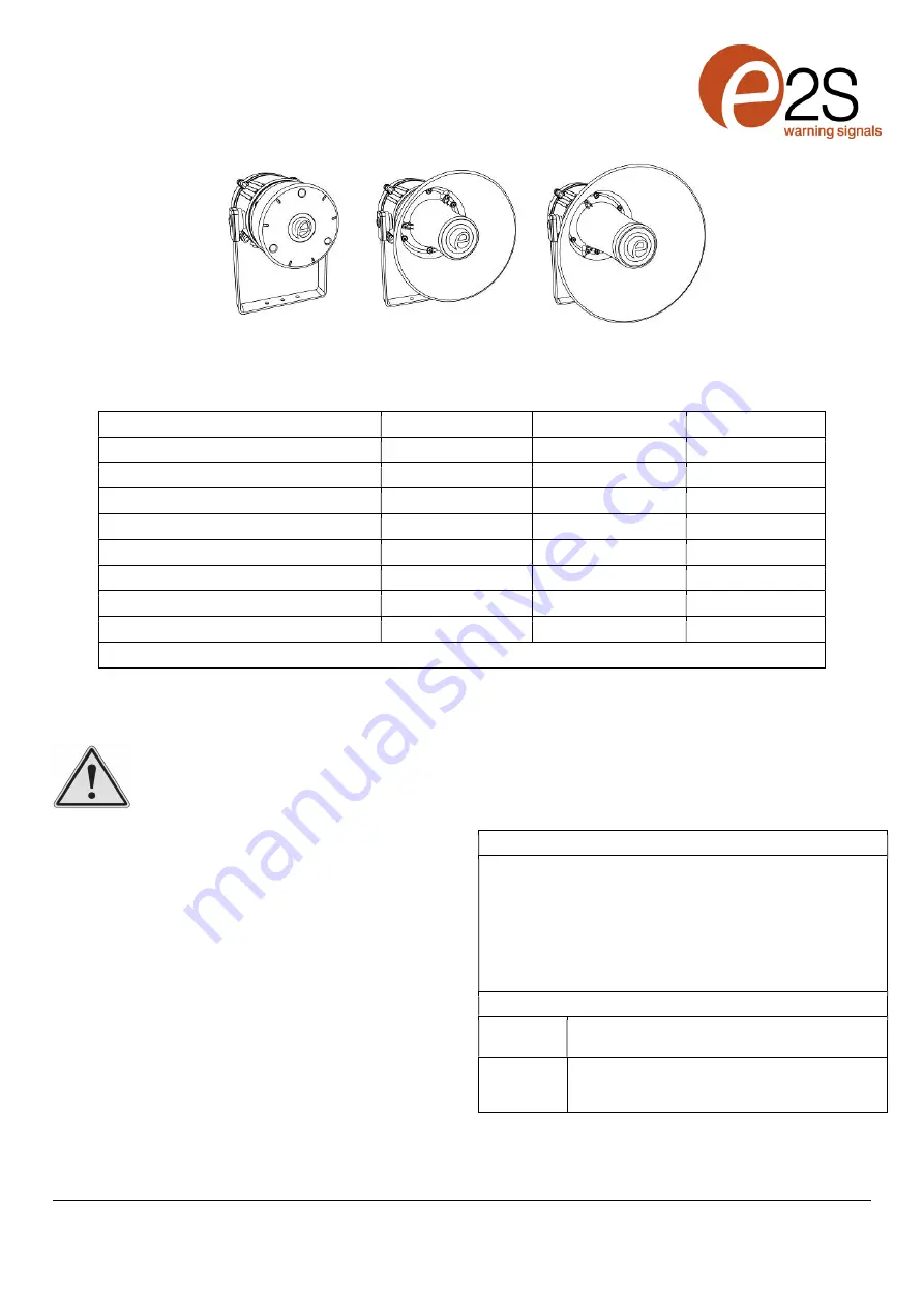 E2S E2xL15F Instruction Manual Download Page 1