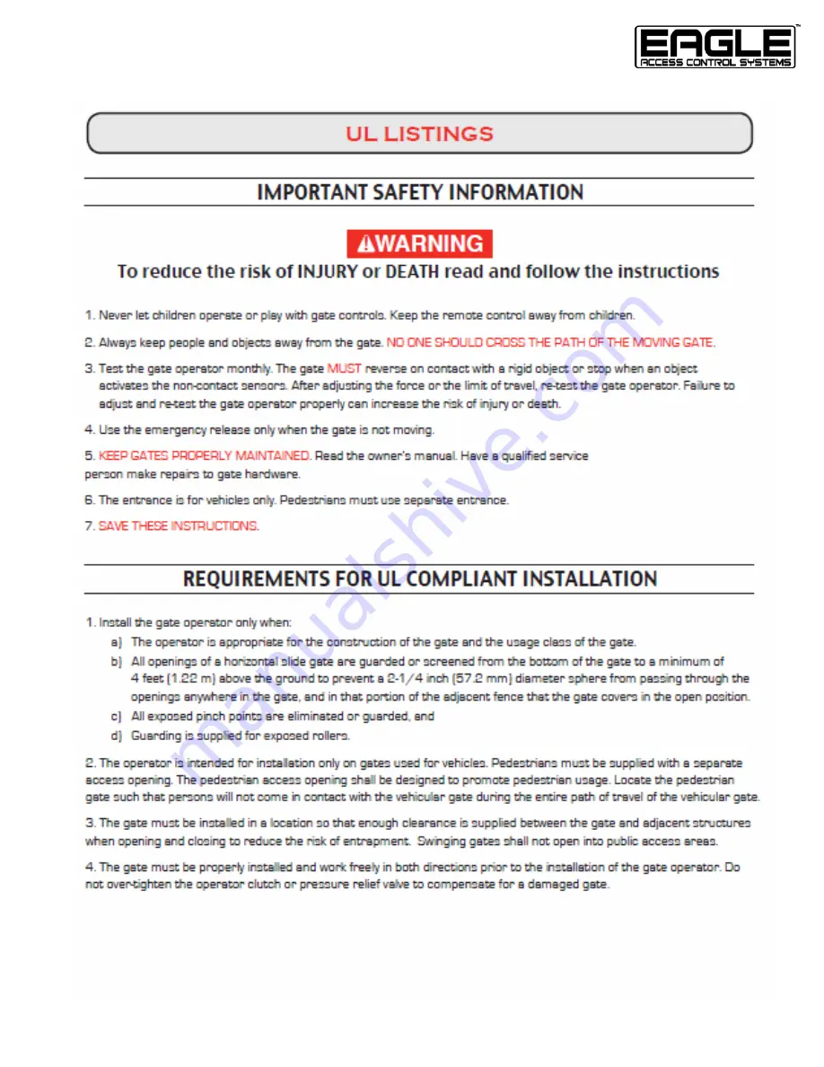 Eagle Eagle-E7 Instruction Manual Download Page 3