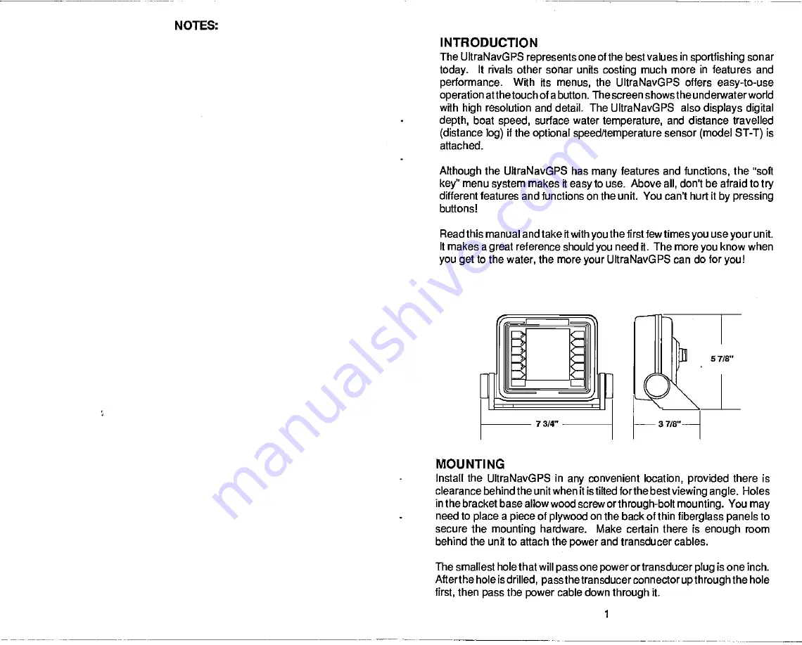 Eagle ULTRANAVGPS Operation Instructions Manual Download Page 5