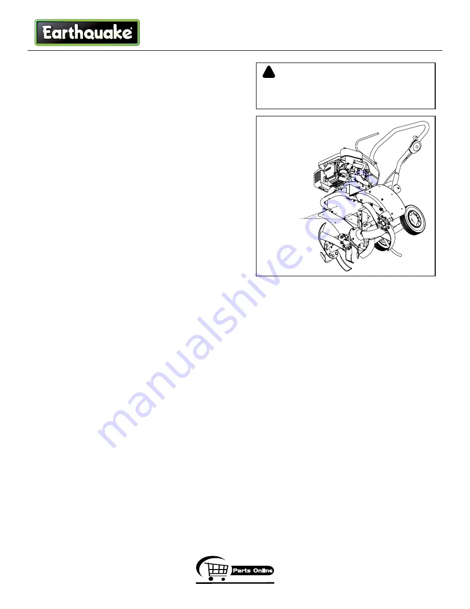 EarthQuake 3300V Operating Instructions & Parts Explosions Download Page 13