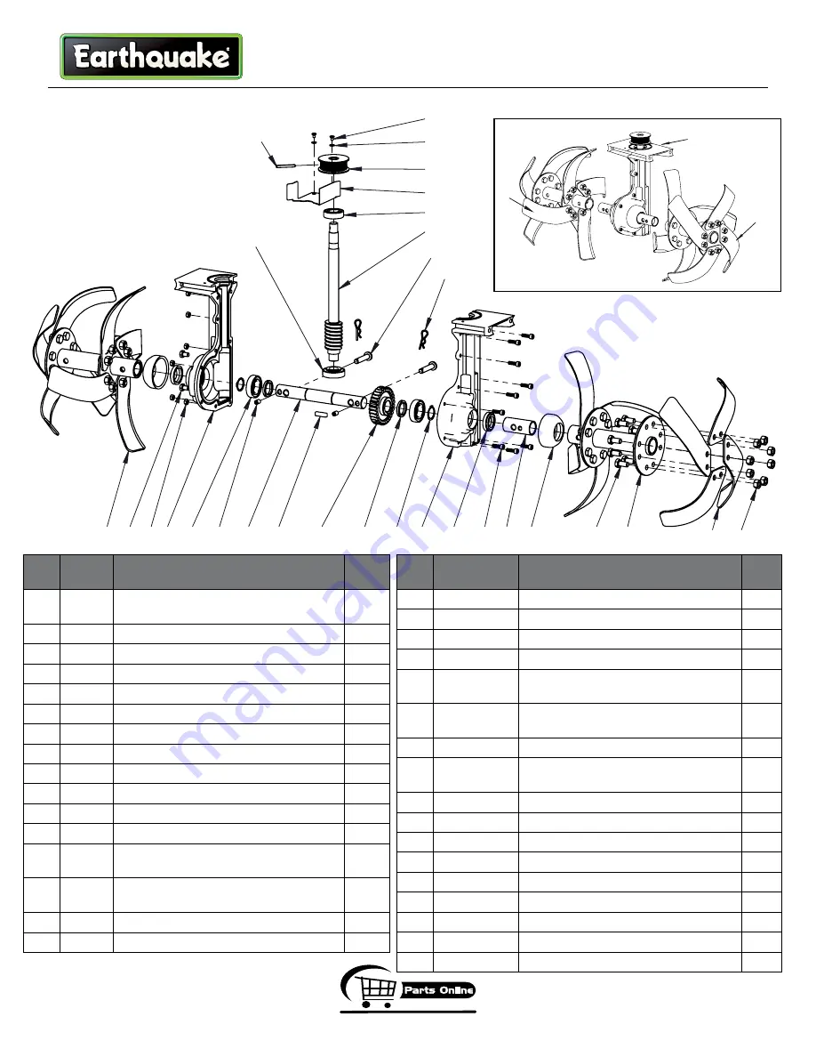 EarthQuake 3300V Operating Instructions & Parts Explosions Download Page 21