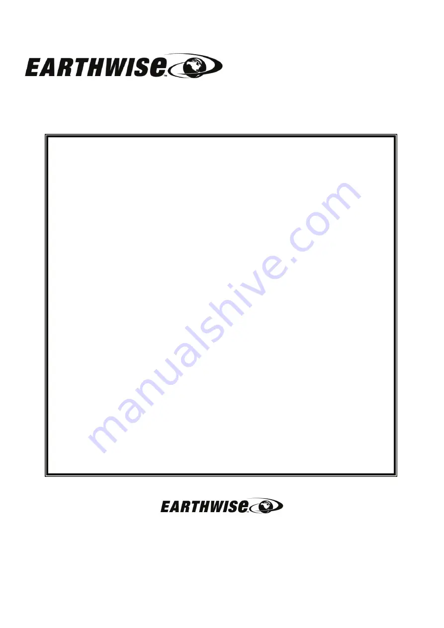 EarthWise TC70090 Owner'S Manual Download Page 20