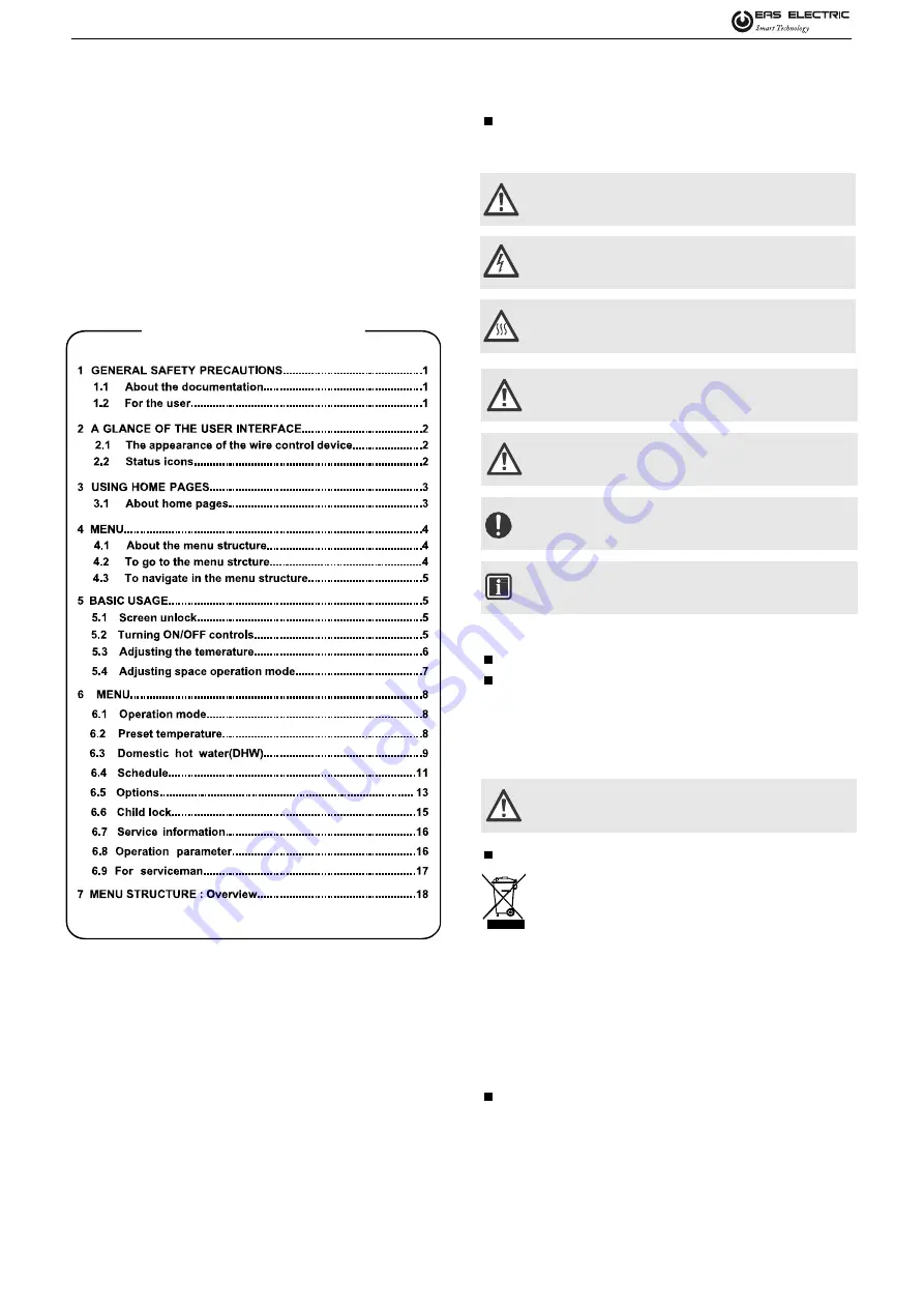 EAS Electric ETH-KH160 Installation And Owner'S Manual Download Page 81