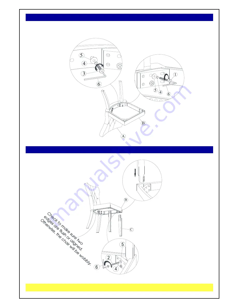 East West Furniture GALLATIN PARSON CHAIR GAP Скачать руководство пользователя страница 4