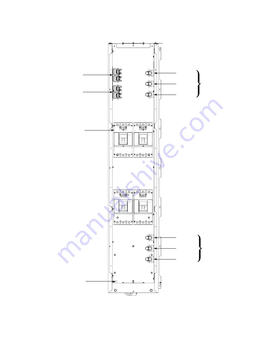 Eaton 93PM 150 kW SIAC-B Three-Wire Скачать руководство пользователя страница 70