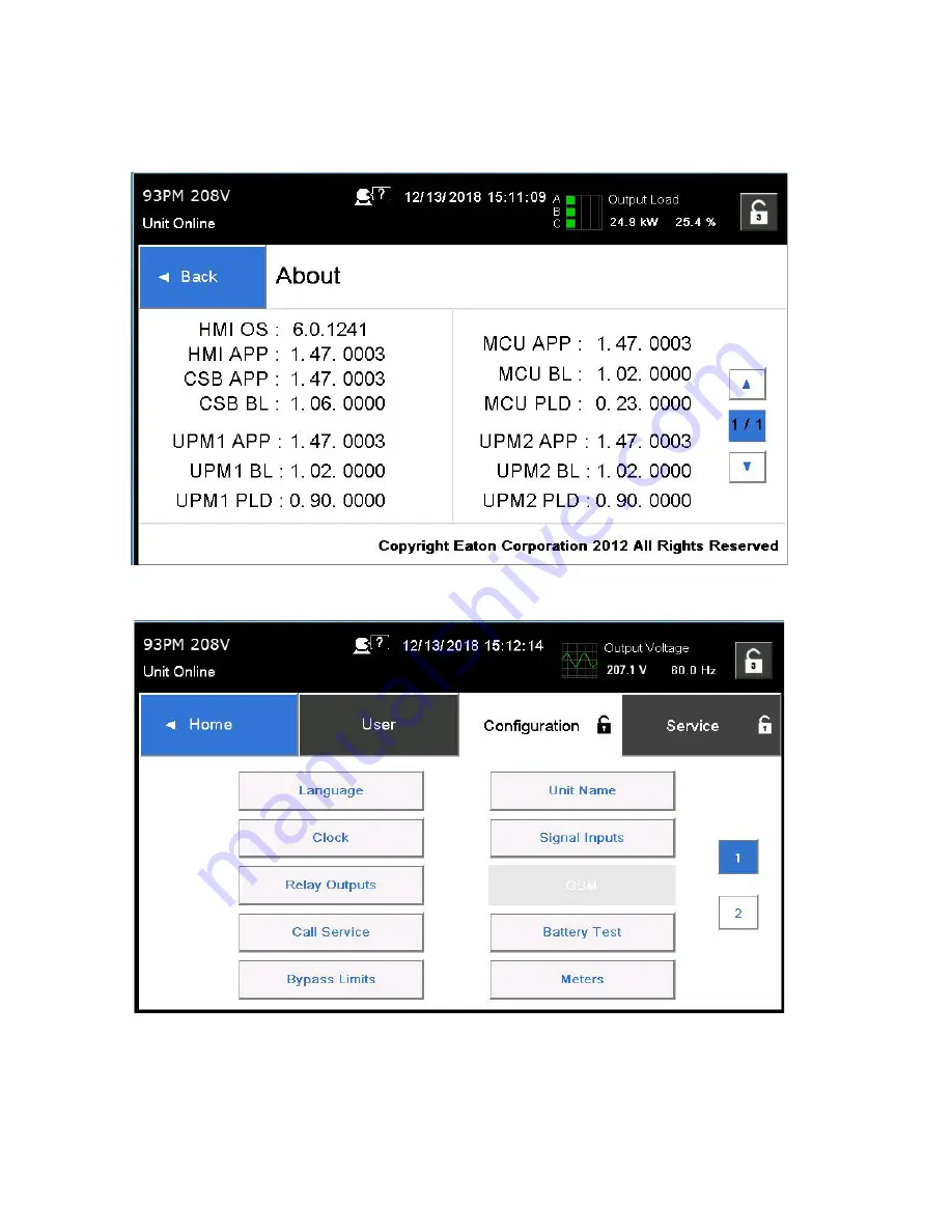 Eaton 93PM-L 60-1 Installation And Operation Manual Download Page 132