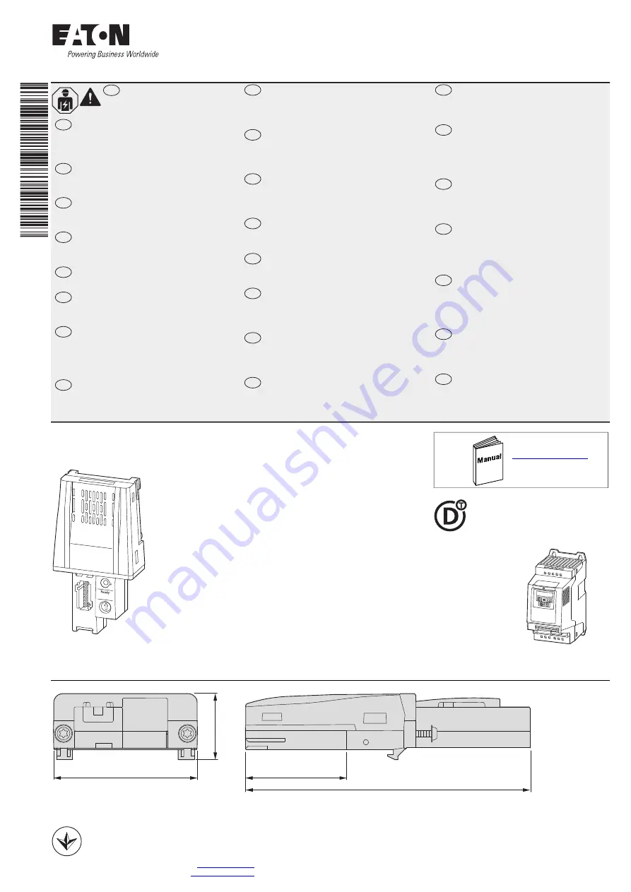 Eaton Power XL SmartWire-DT DX-NET-SWD1 Instruction Leaflet Download Page 1