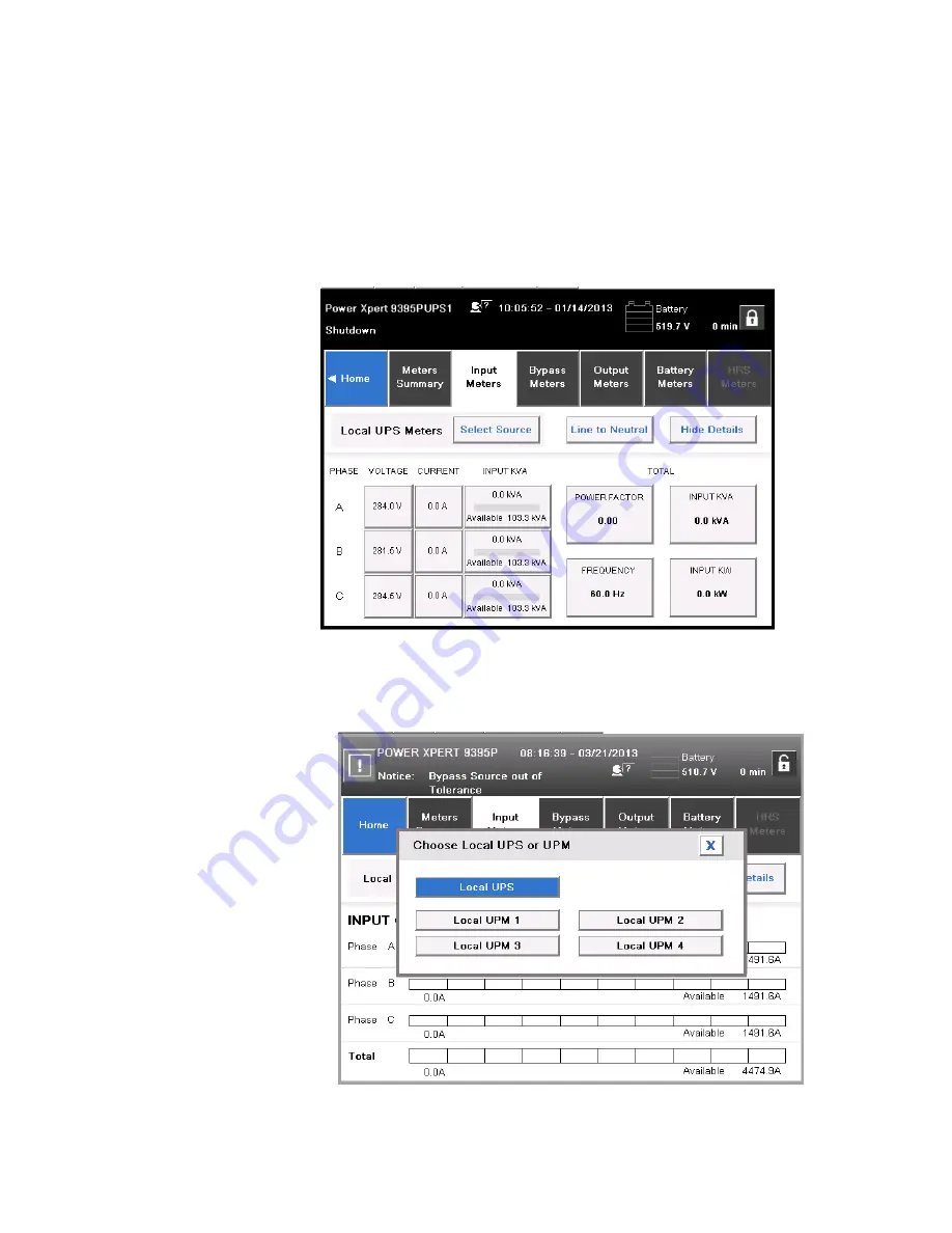 Eaton Power Xpert 9395P Скачать руководство пользователя страница 134