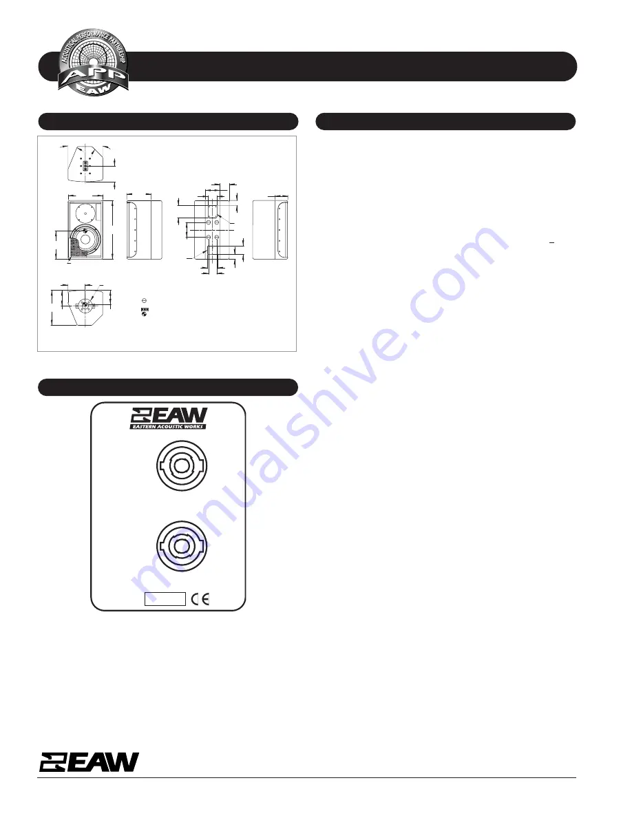 EAW JFX100 Скачать руководство пользователя страница 2