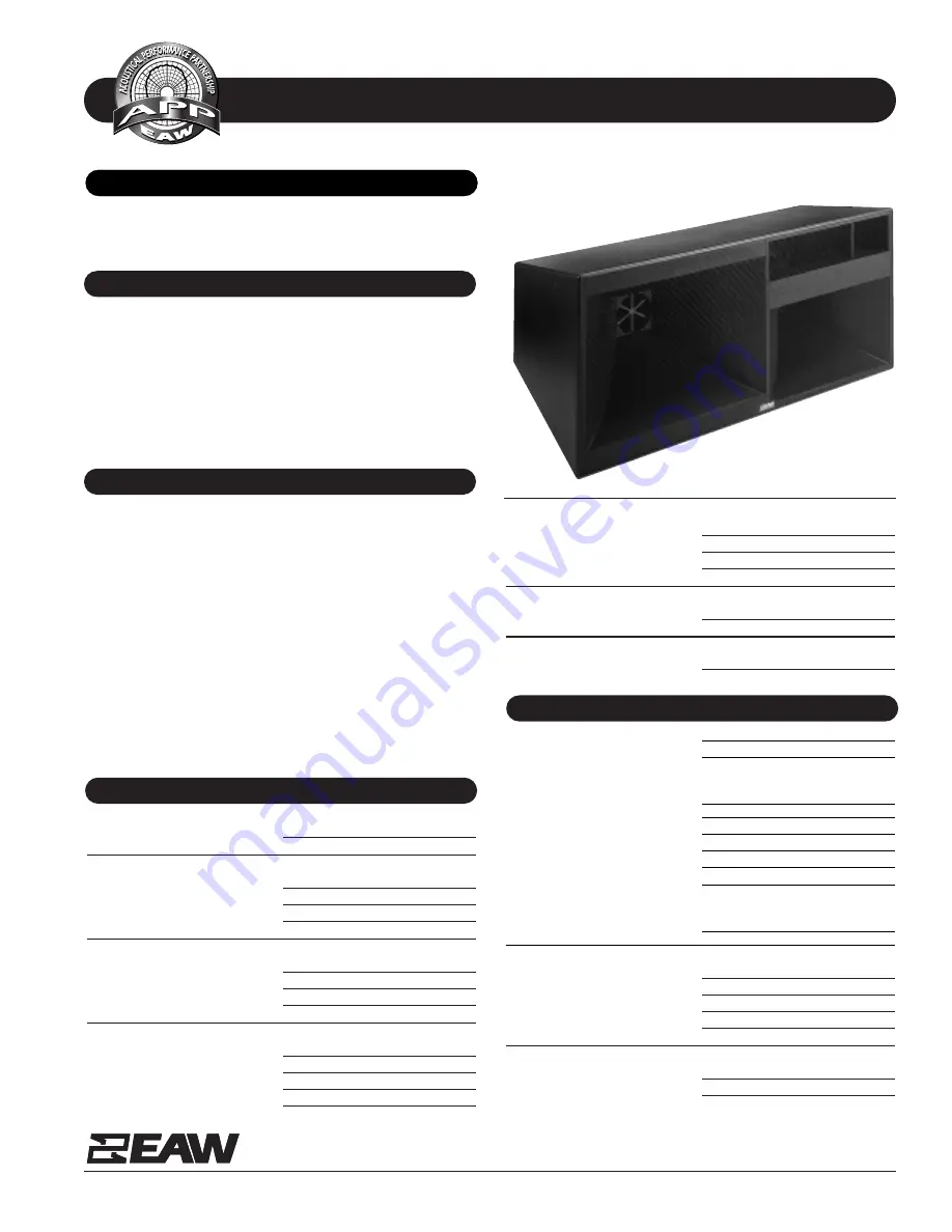 EAW MQV1366e Specifications Download Page 1