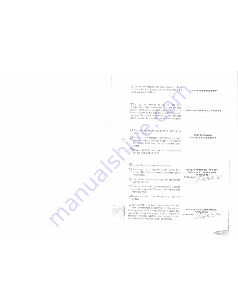 Ebac 2000e Manual Download Page 2