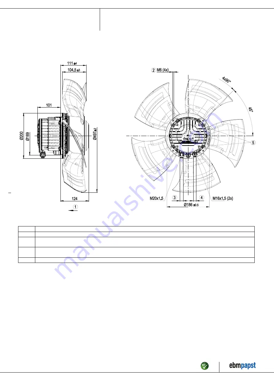 ebm-papst A3G500-BD59-01 Operating Instructions Manual Download Page 4