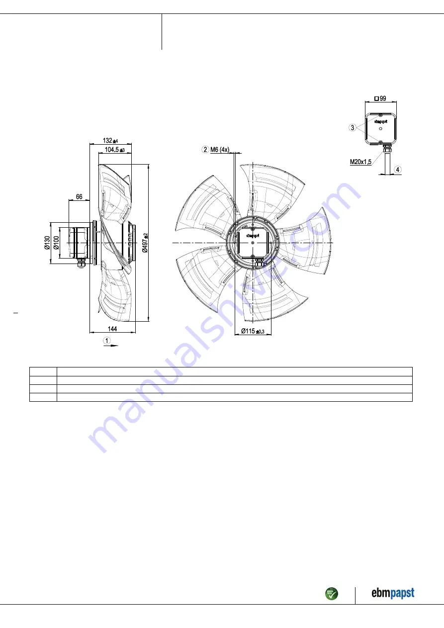 ebm-papst A4D500-AM03-35 Operating Instructions Manual Download Page 4