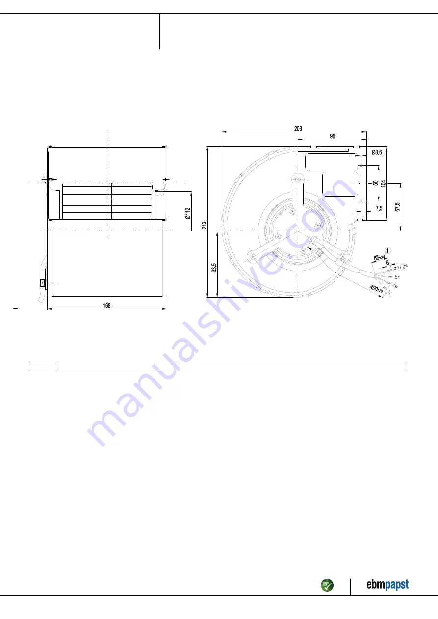 ebm-papst D2E133-CI33-56 Operating Instructions Manual Download Page 4