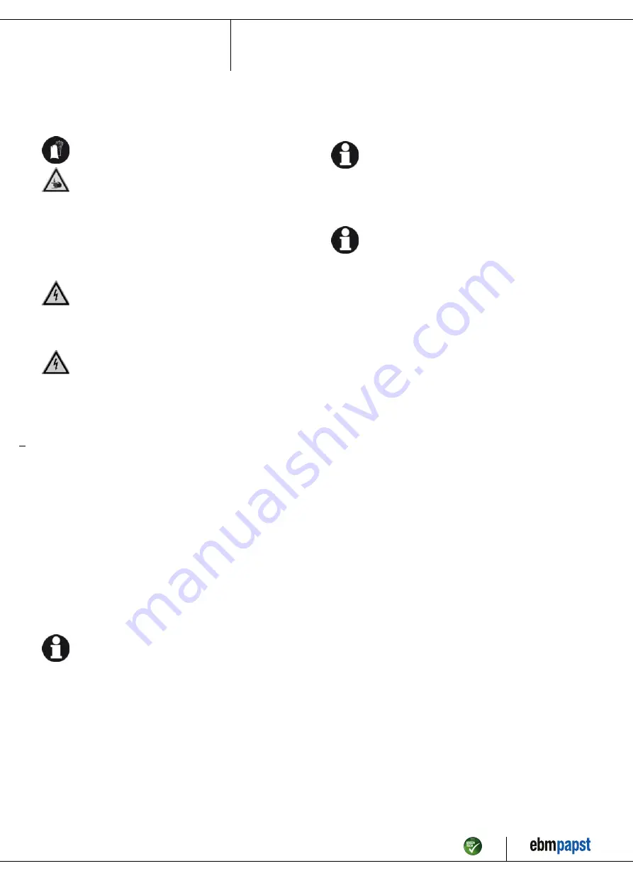 ebm-papst D2E133-CI33-56 Operating Instructions Manual Download Page 6